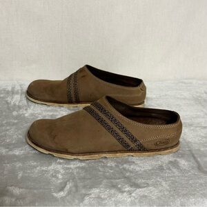 Chaco Harper Women's Leather Slides Caribou Size 6.5 J106372 Used Good Condition